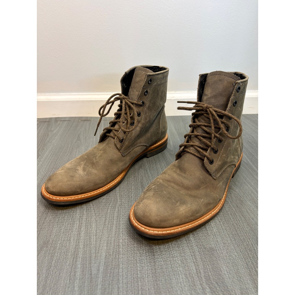 Nisolo Andres Everyday Boot Mens 10.5 Brown Leather Lace Up Boots All Weather